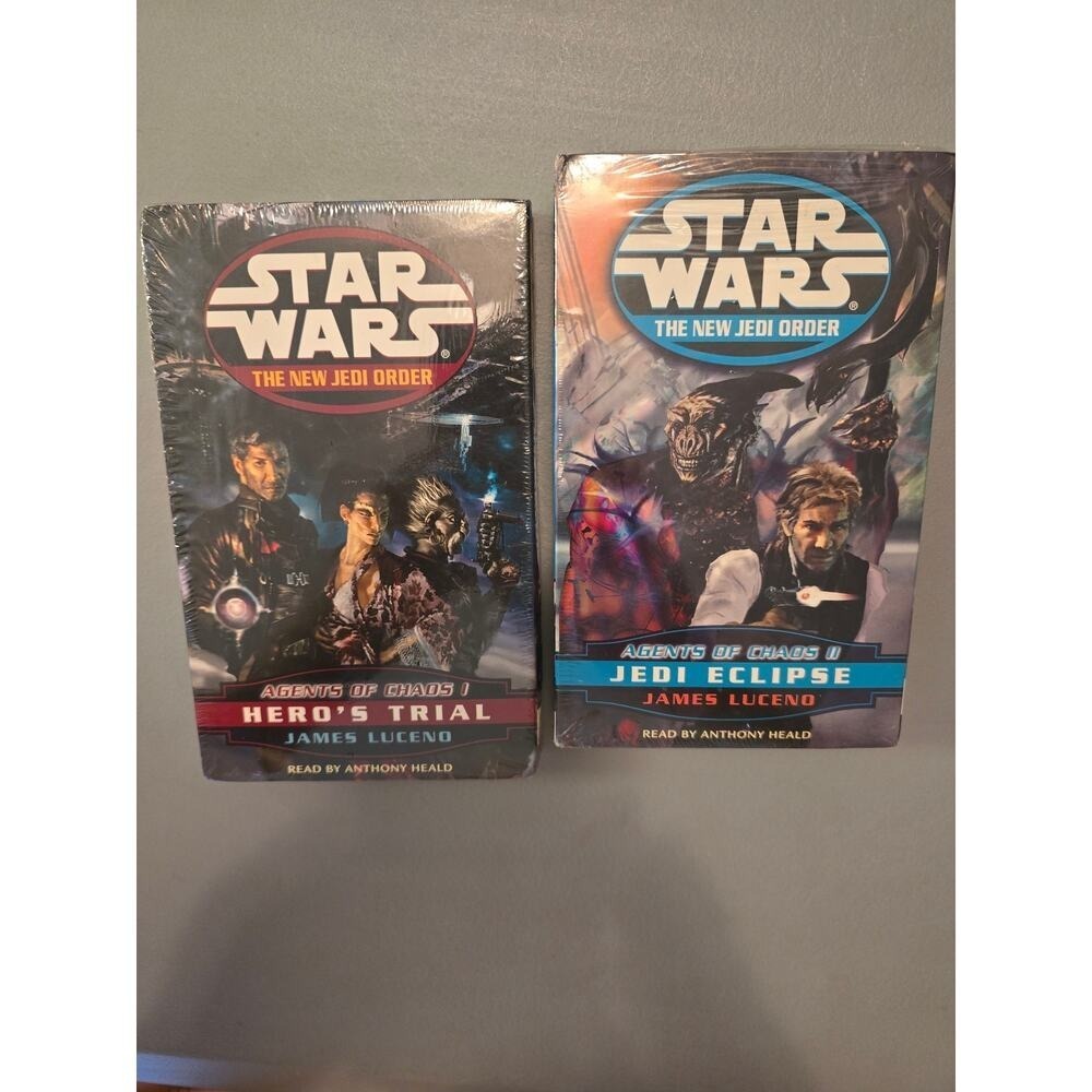 New Jedi Order 1 and 2 audio book cassette tape NIB